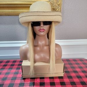 Biege and Brown Hat NWOT